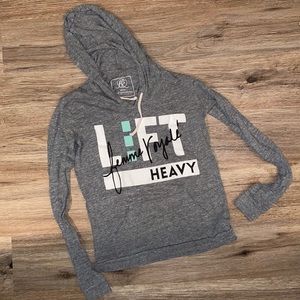 Crossfit “Lift Heavy” Long-sleeve Hoodie Tee